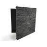 Glasdekor skříňka na klíče dekor - obklad textura černý kámen