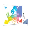 Magnetická tabule barevná mapa Evropy - čtvercový rozměr